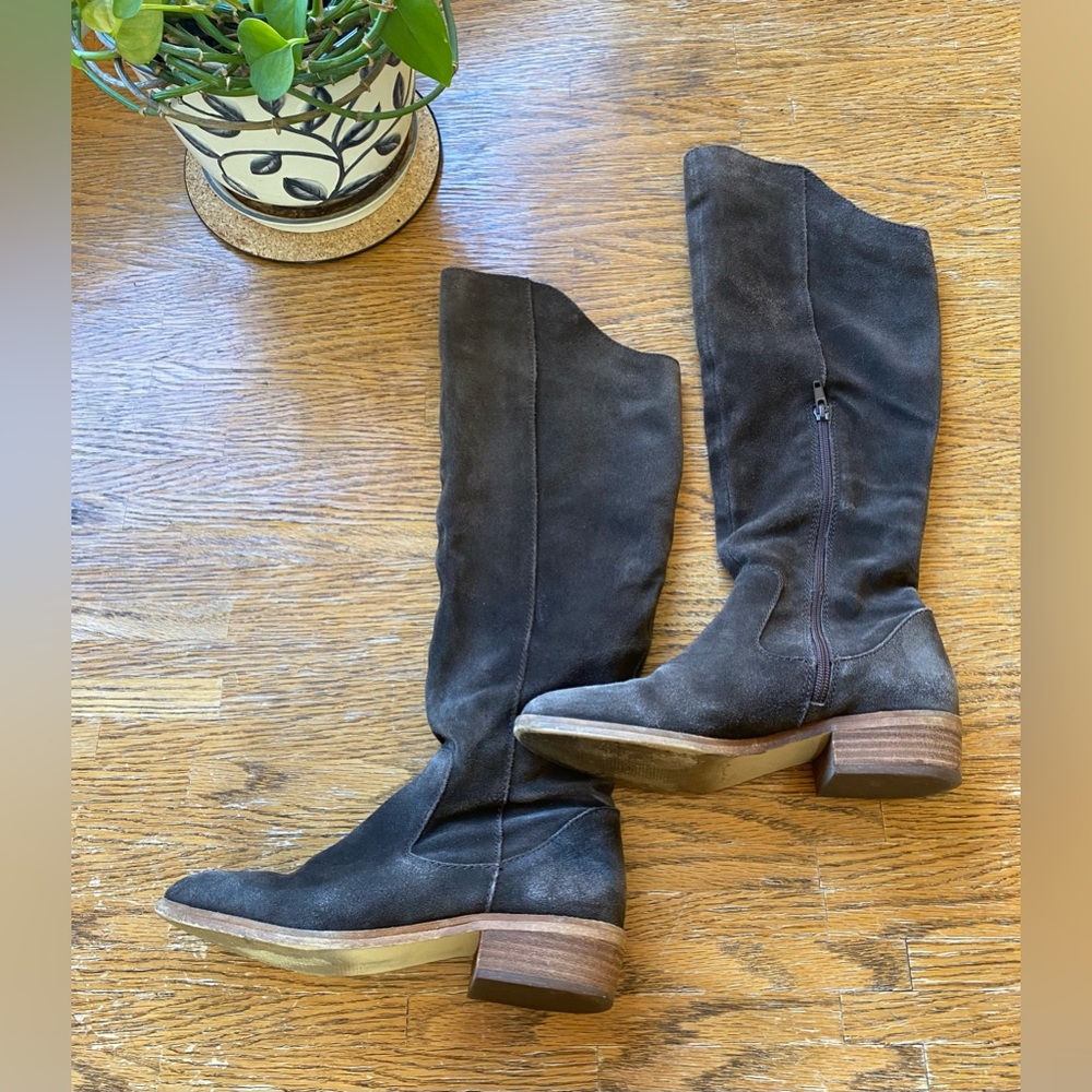 STEVEN by Steve Madden Elodie Tall Suede Boots 7.5